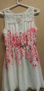 Candie's floral lace dress